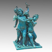 Большая фигура Угол скульптуры Скульптурная группа Бронзовая скульптура Tpls-053